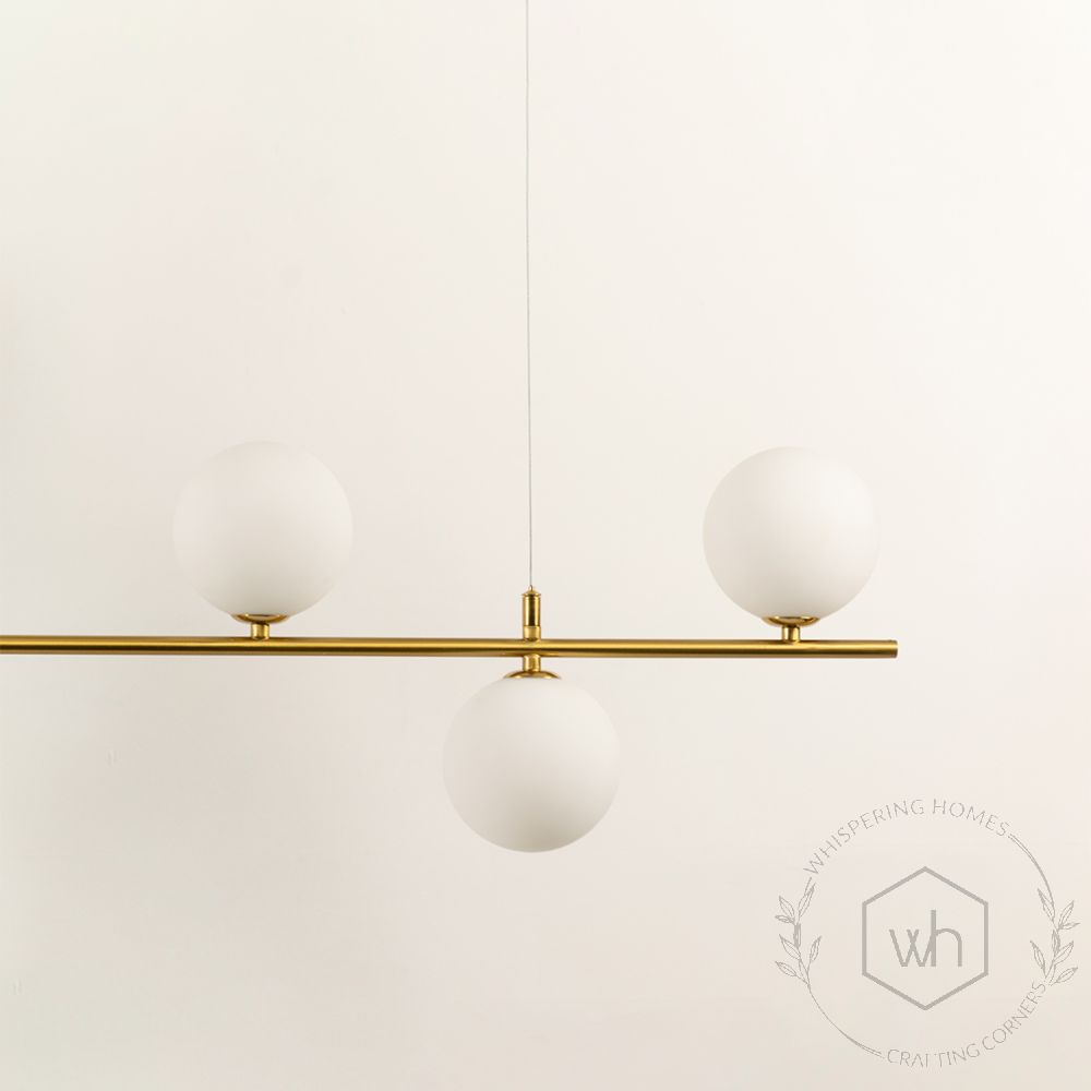 Kyran 5 Light Chandelier Brass Closeup