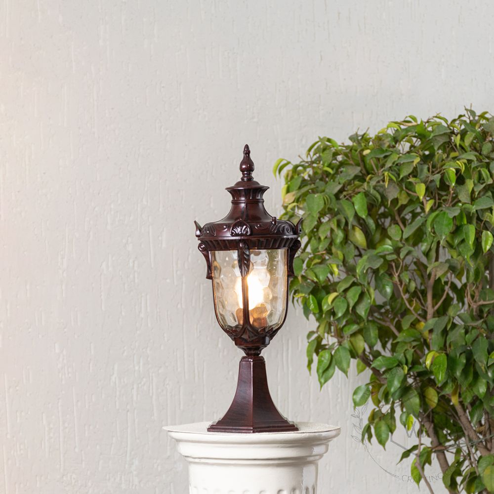 France Outdoor Gate Light - Small Light On White Background