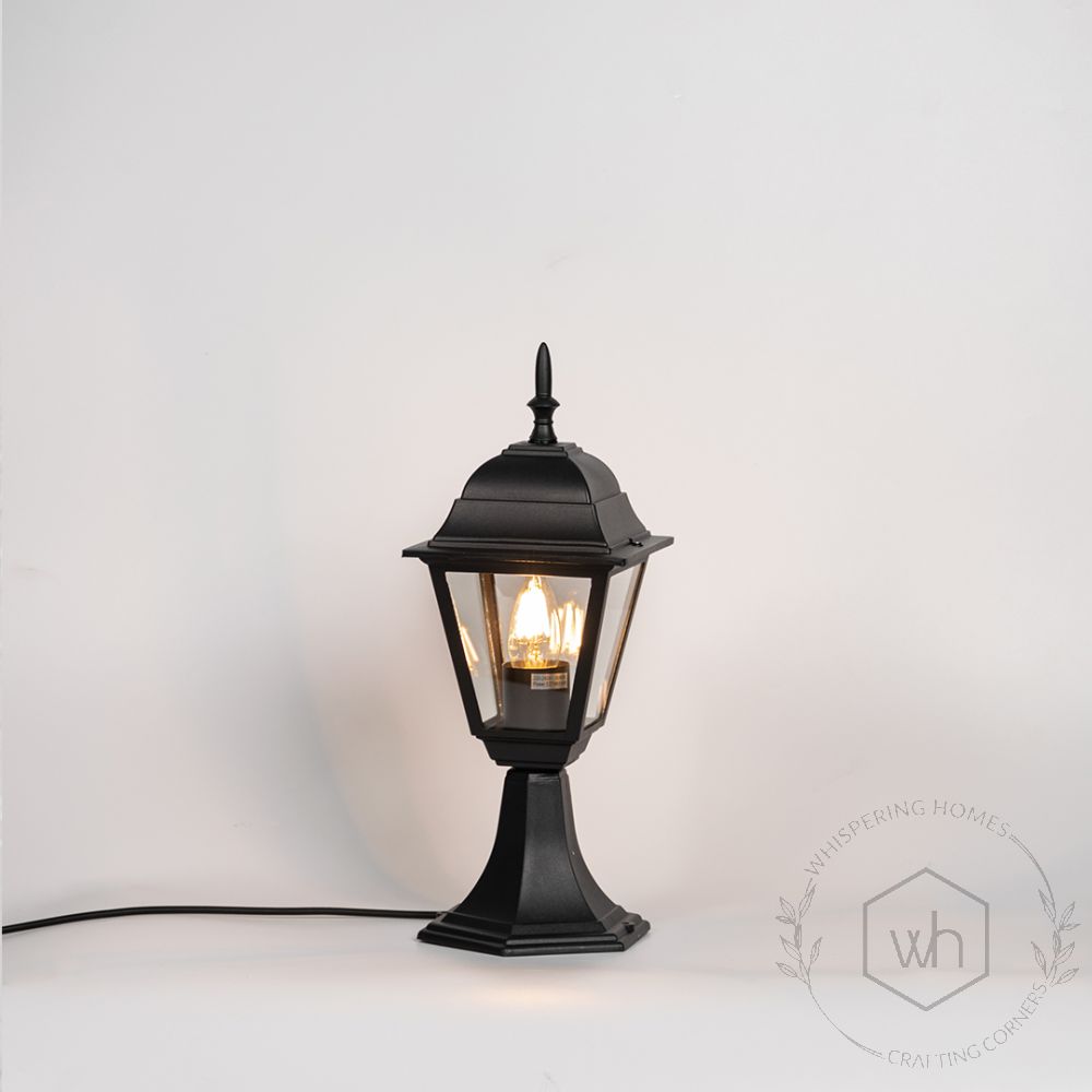 Mid- Century Outdoor Gate Light - SmallLight On White Background 1