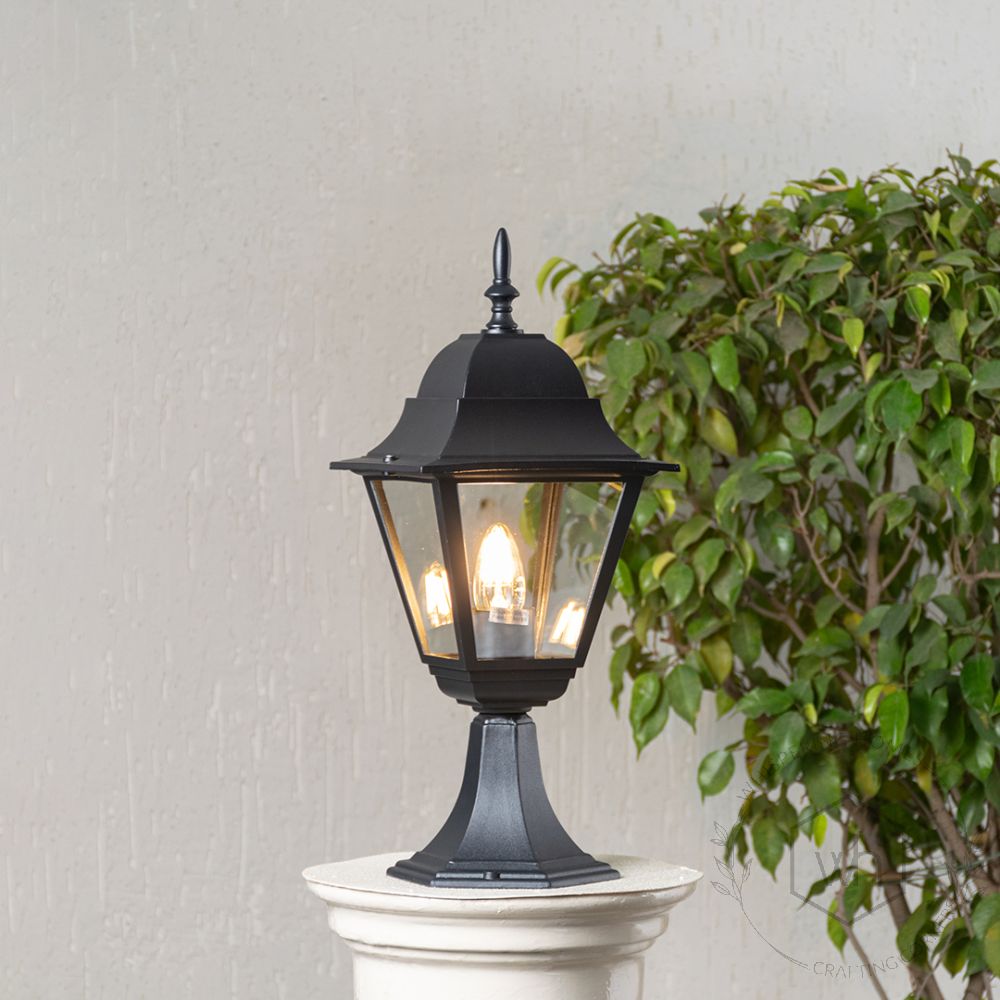 Mid-Century Outdoor Gate Light - Large Light On White Background