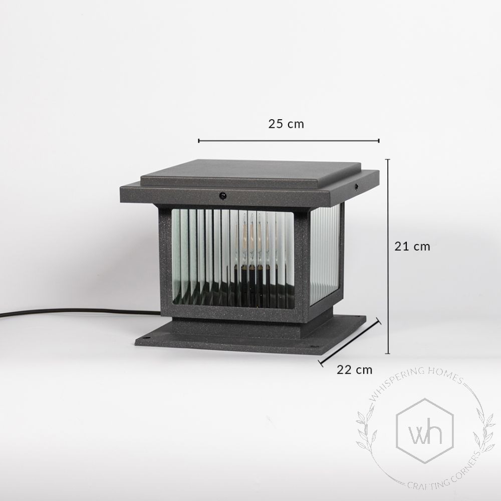 Box Outdoor Gate Deck Light Dimensions