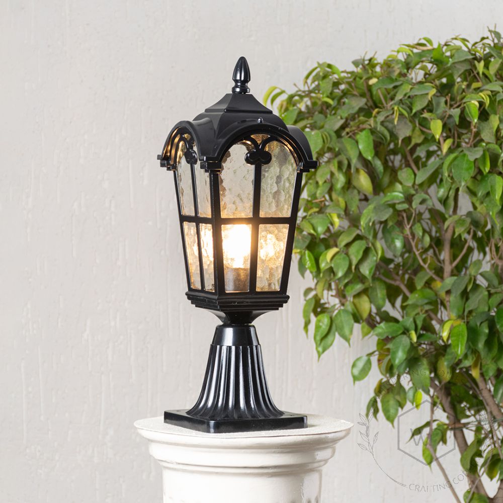 Fairy Outdoor Gate Light - Black Light On White Background