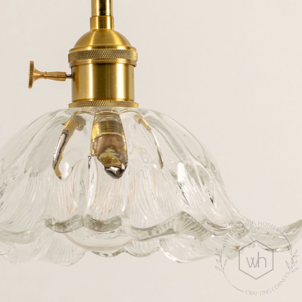 Latica Glass Hanging Light Closeup