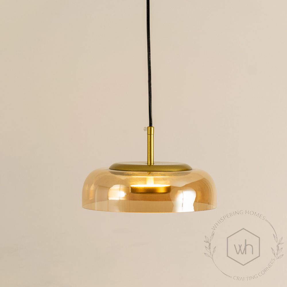 Prism Glass Pendant Light Small Light On White Background