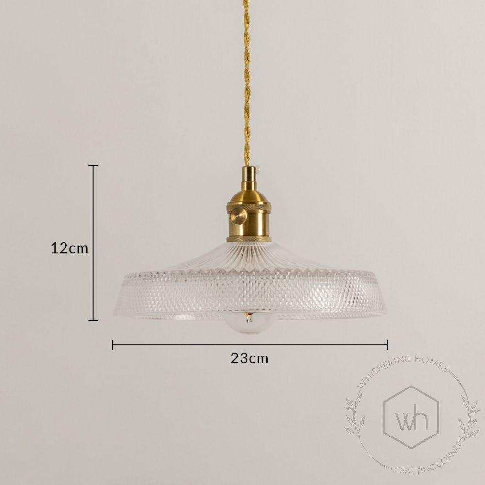 Creative Hand Blown Glass Lampshade Pendant Light Dimensions