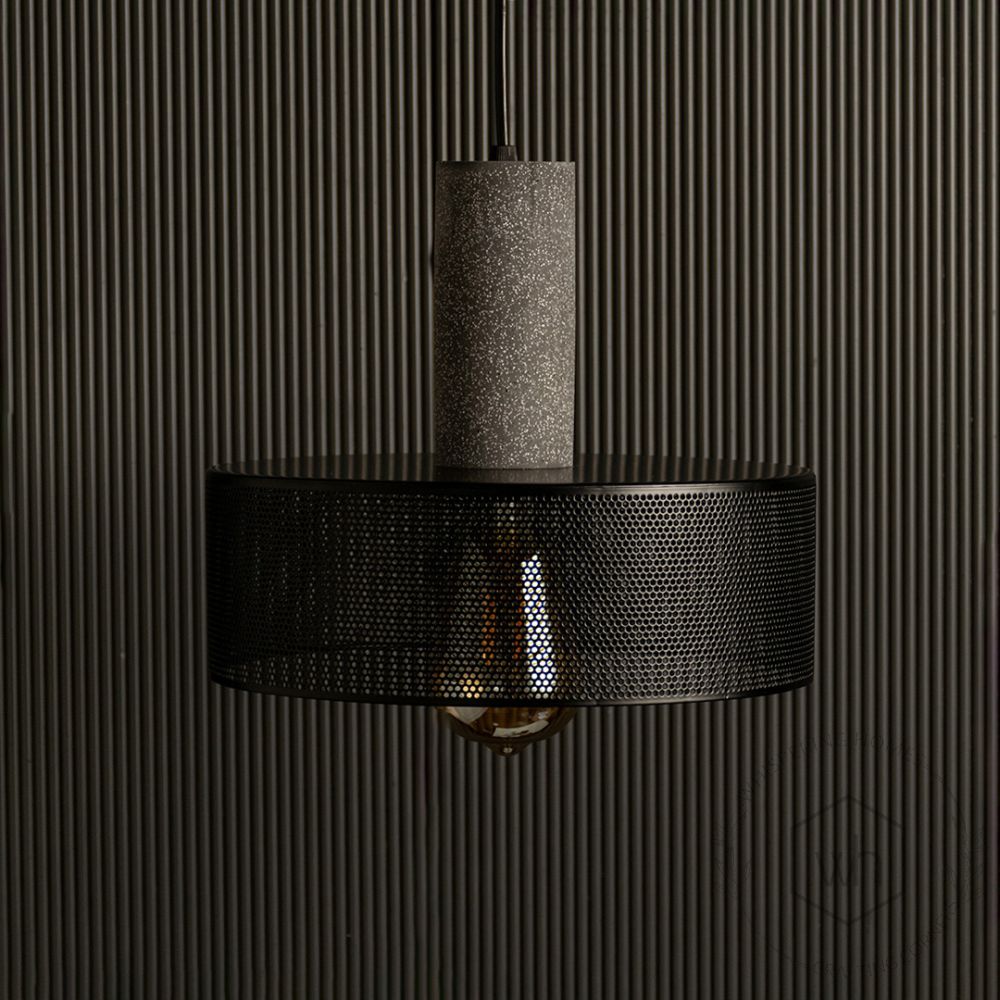 Rif Ceiling Pendant Light Light Off Black Background