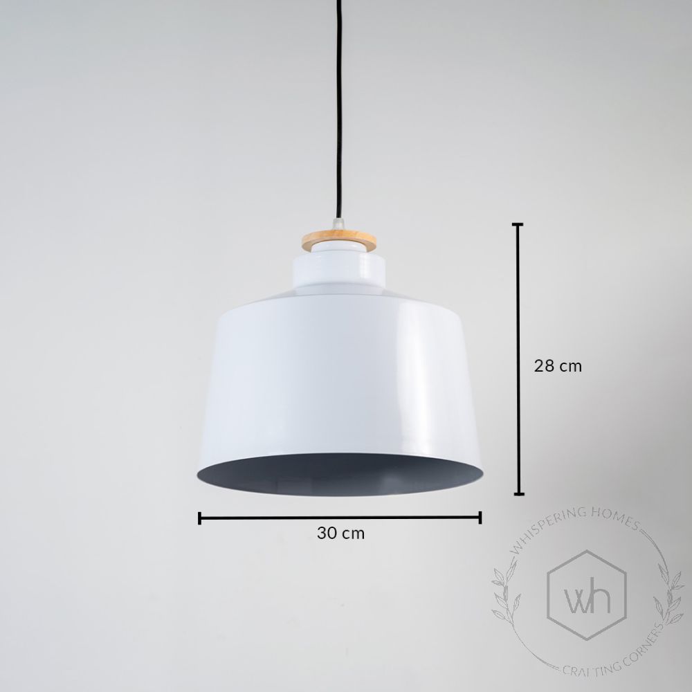 Modern Hanging Lamp - White Dimensions