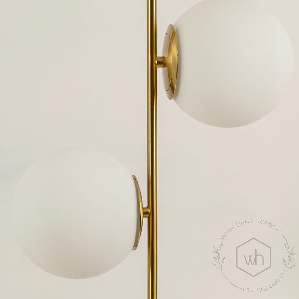 Milk Glass Orb Pendant Light Closeup