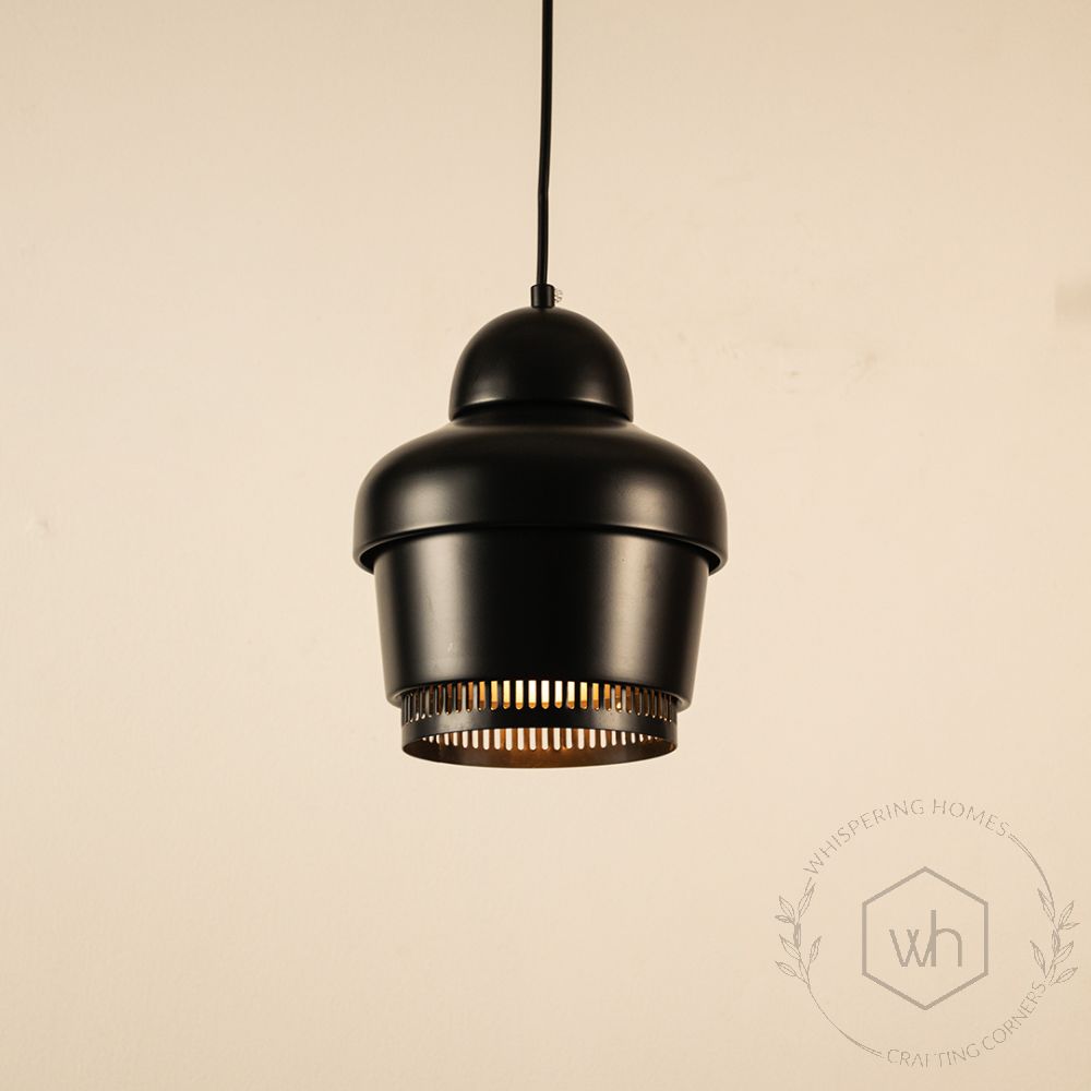 Rodan Pendant Light - BlackLight On White Background