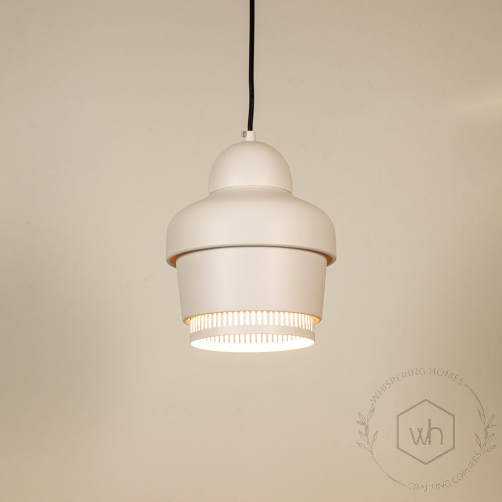 Rodan Pendant Light - WhiteLight On White Background