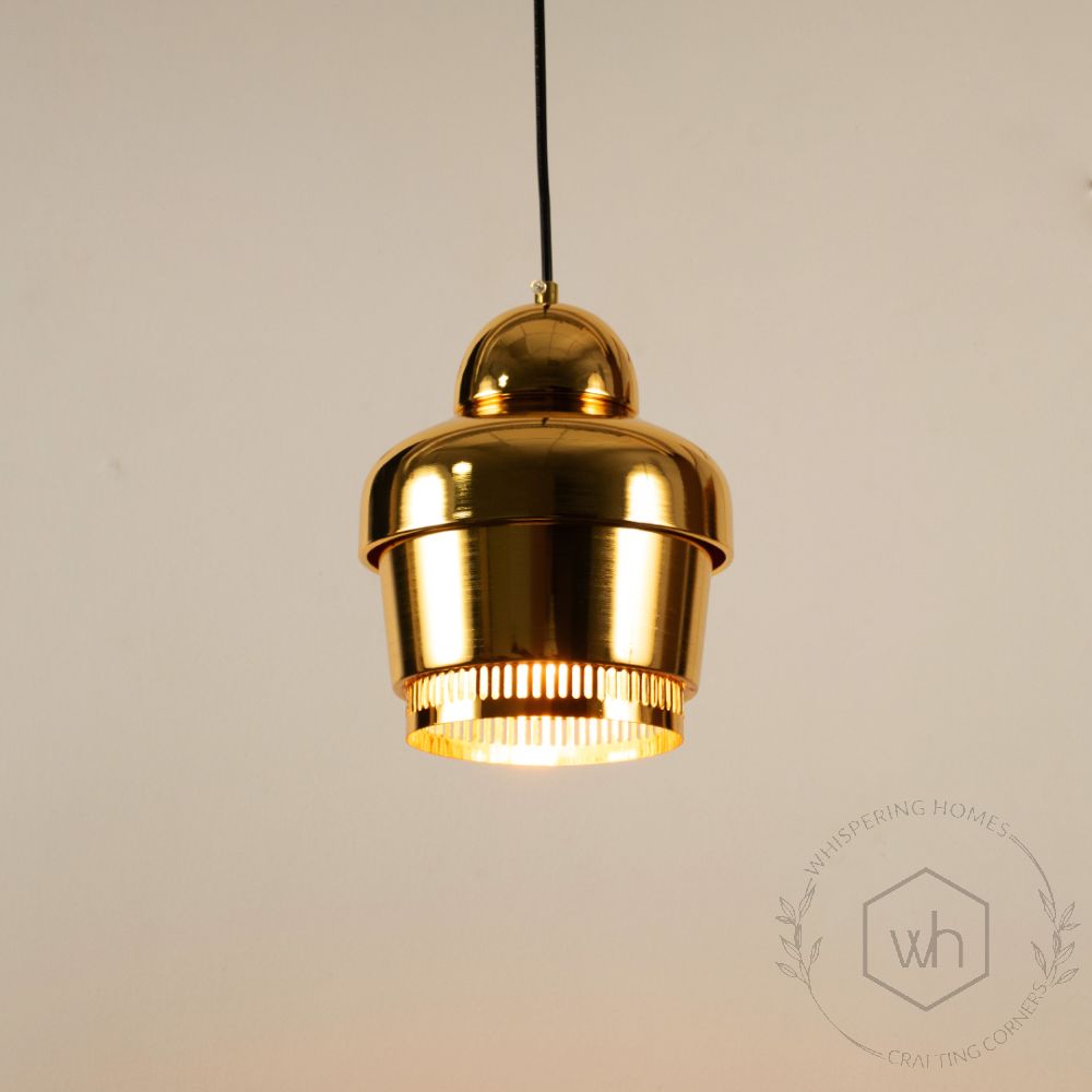 Rodan Pendant Light - GoldLight On White Background