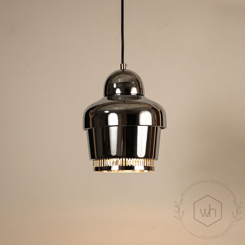 Rodan Pendant Light - SilverLight On White Background