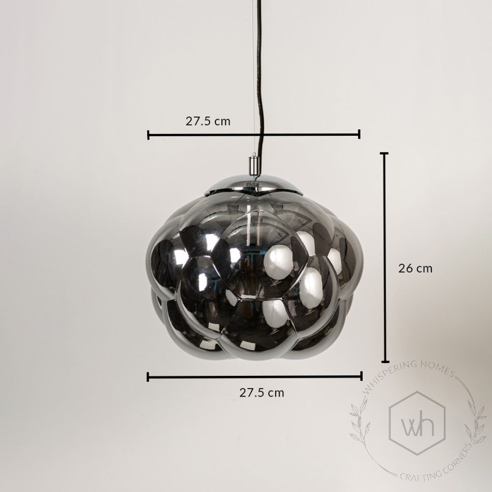 Curve Pendant Lamp - Black Dimensions