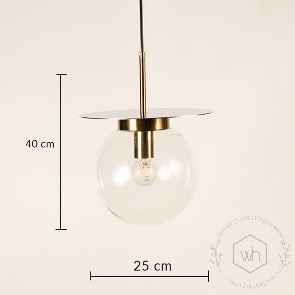 Visconte Glass Hanging Light - Transparent Dimension