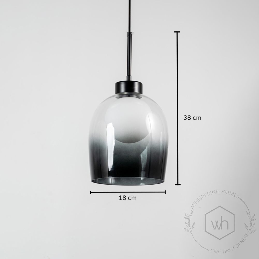 Postmodern Bell Glass Pendant light Dimensions