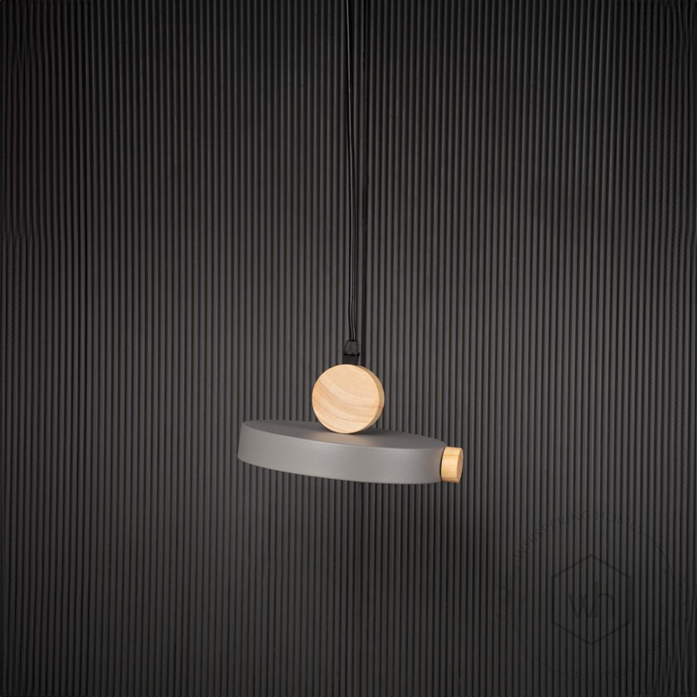 Circle Pendant Nordic Light - Black Light Off Black Background