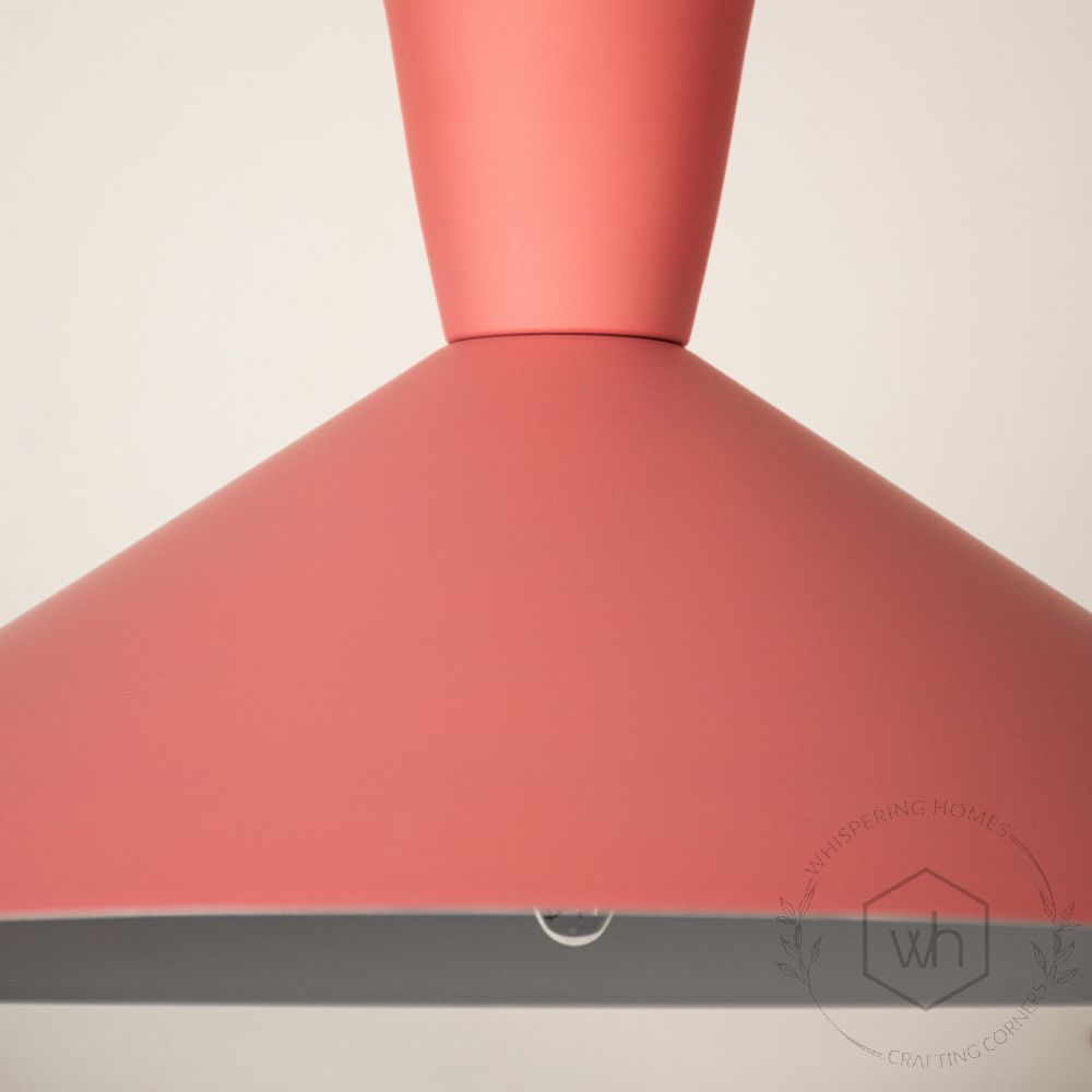 Martinelli Cono Pendant Light - Pink closeup