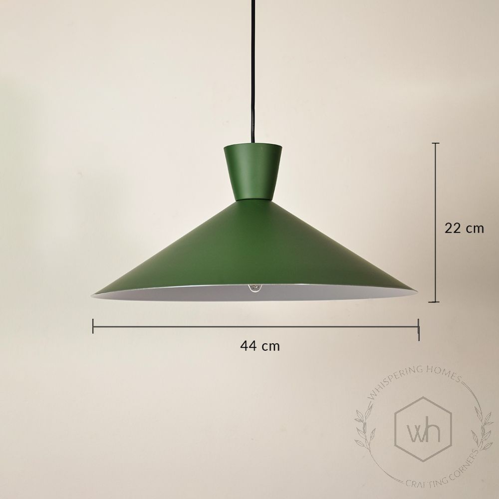 Martinelli Cono Pendant Light - Green Dimension