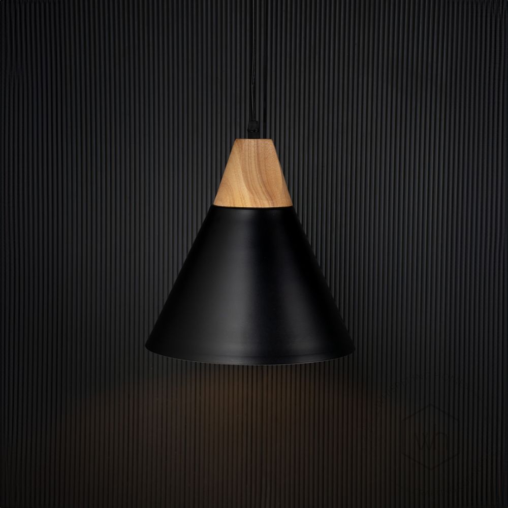 Empire Pendant Light - Black Light On Black Background