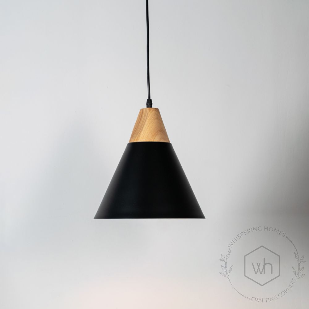 Empire Pendant Light - Black Light On White Background