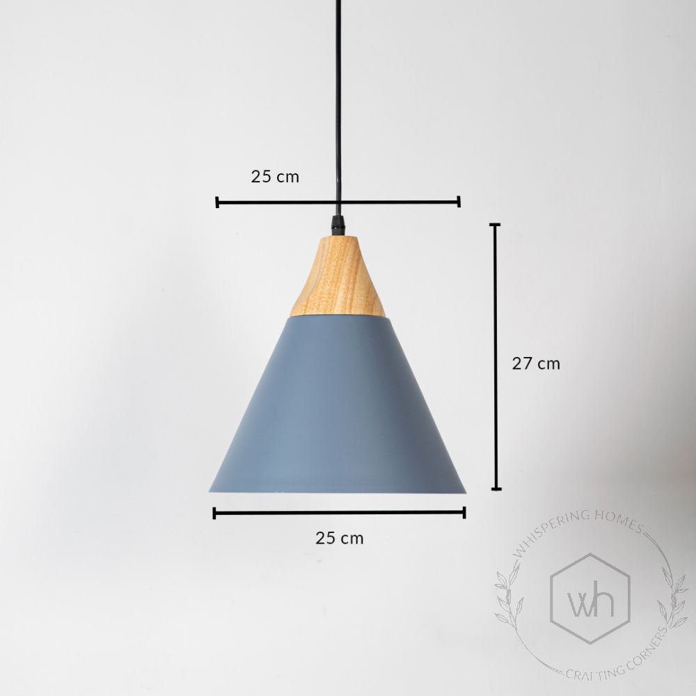 Empire Pendant Light - Grey Dimensions