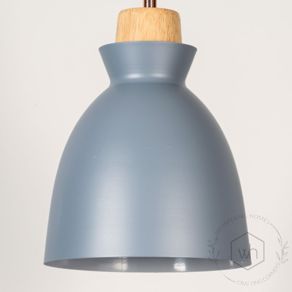 Horn Pendant Light- Grey Closeup