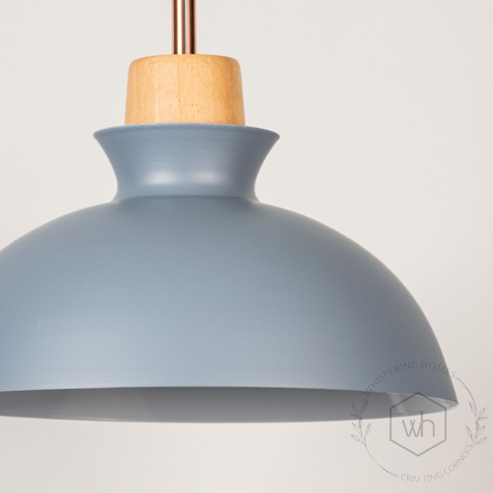 Dome Pendant Lamp - Grey Closeup