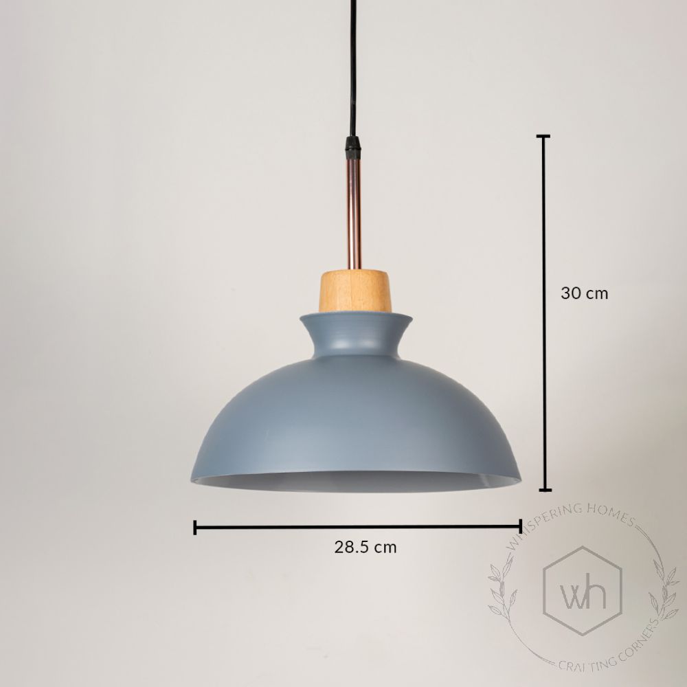 Dome Pendant Lamp - Grey Dimensions