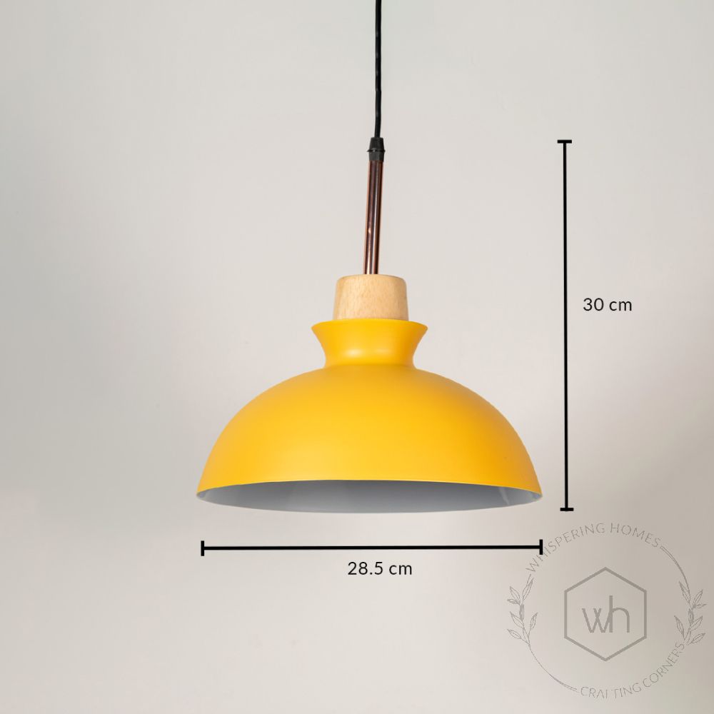 Dome Pendant Lamp - Yellow Dimensions