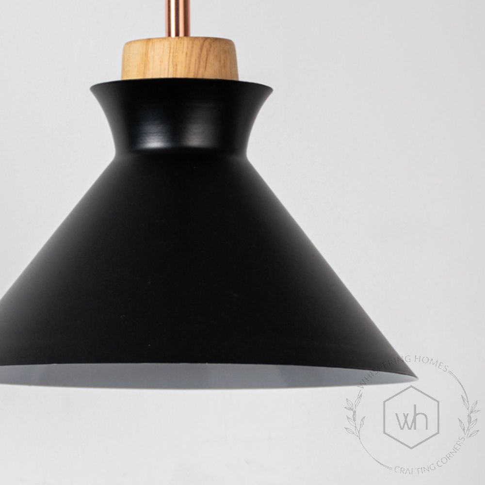 Pop Pendant Lamp - Black Closeup