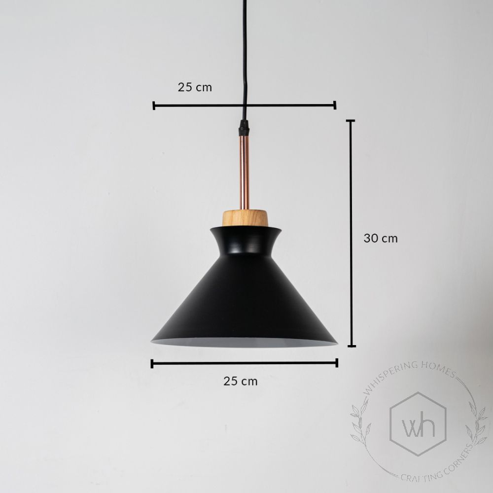 Pop Pendant Lamp - Black Dimensions