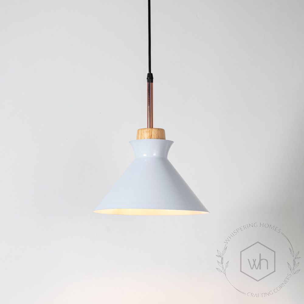 Pop Pendant Lamp - White Light On White Background