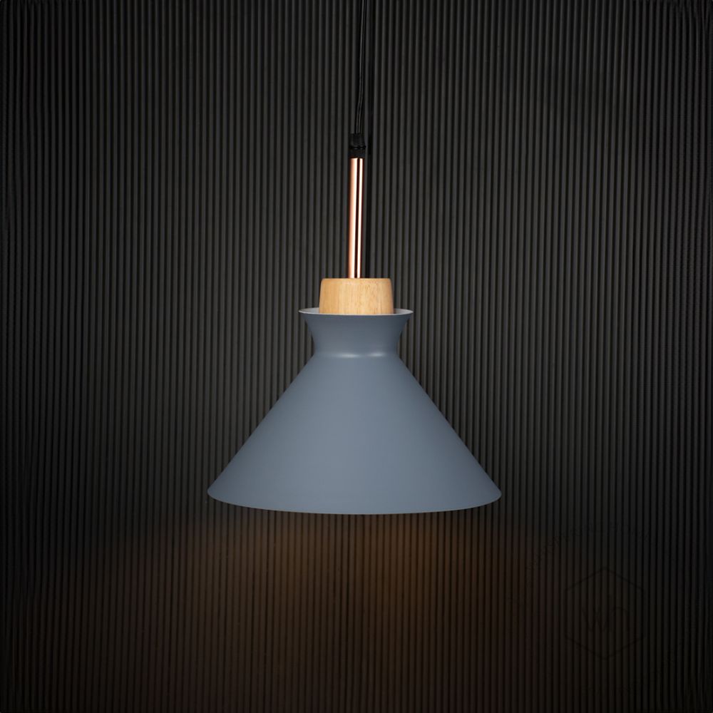 Pop Pendant Lamp - grey Light On Black Background