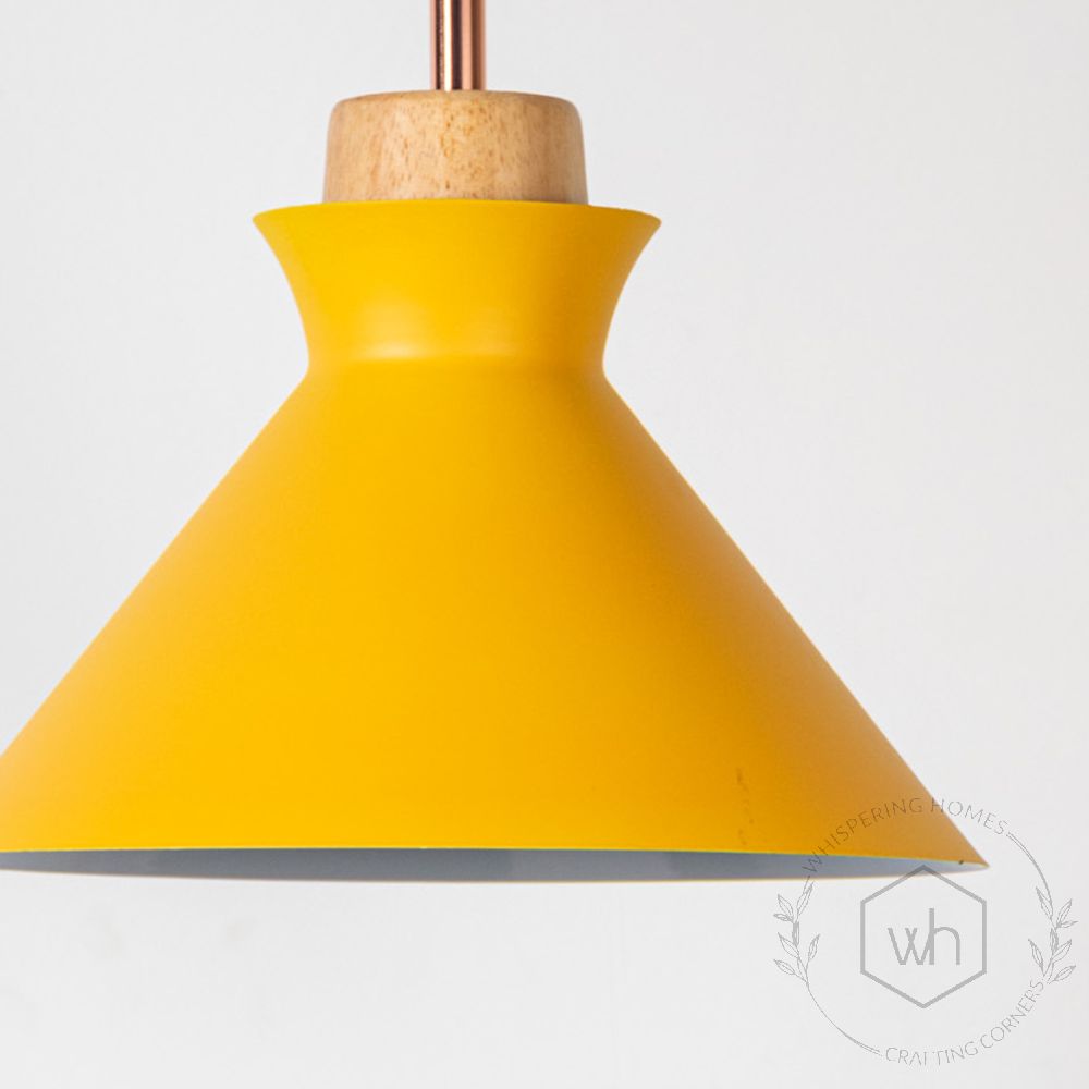 Pop Pendant Lamp - Yellow Closeup