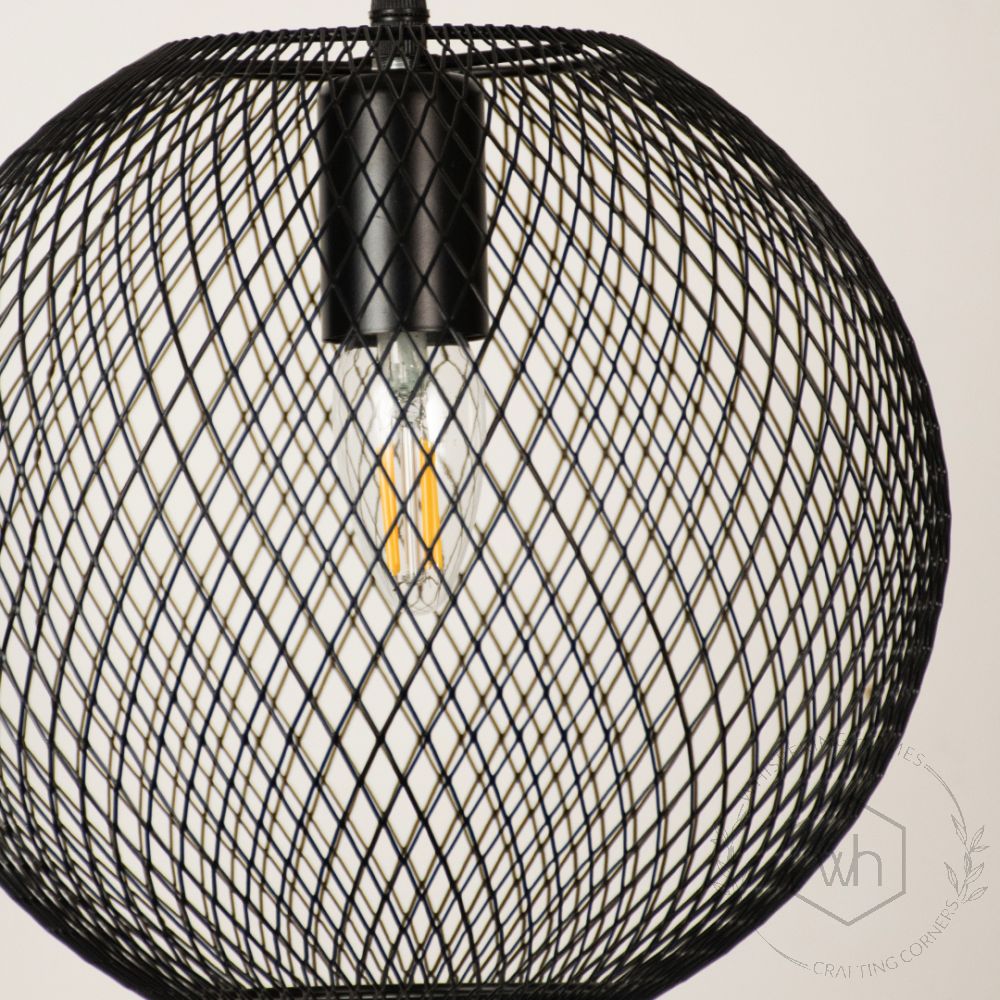 Bergen Globe Pendant Light closeup