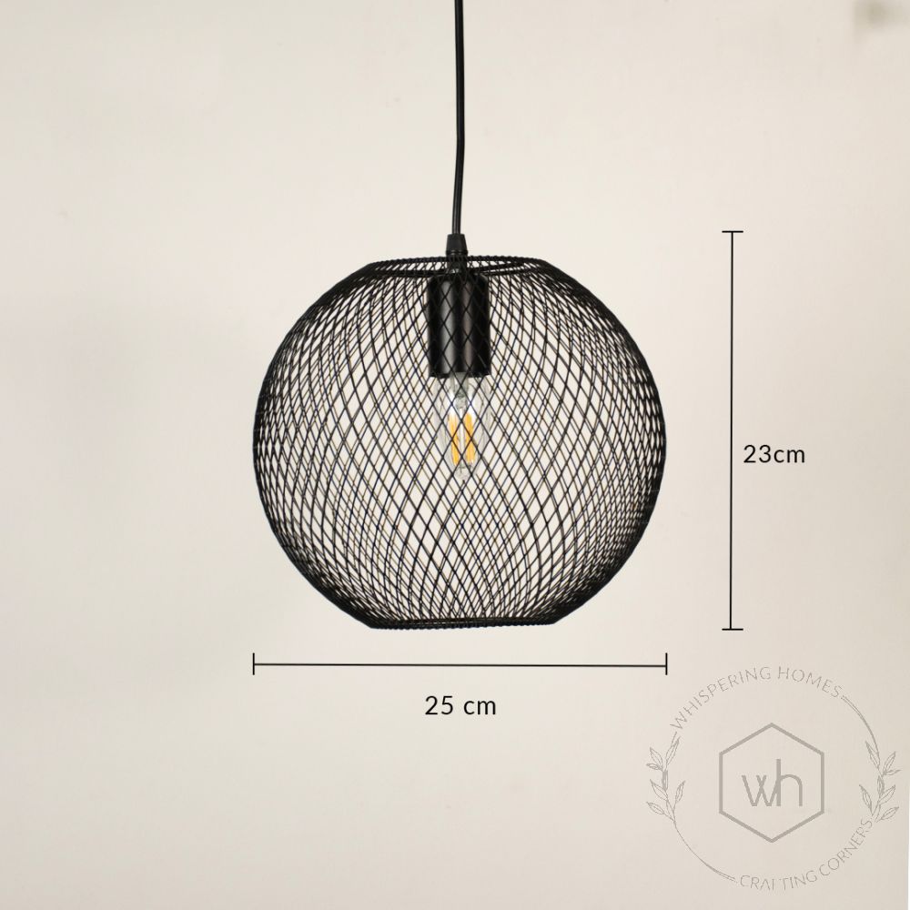 Bergen Globe Pendant Light Dimension