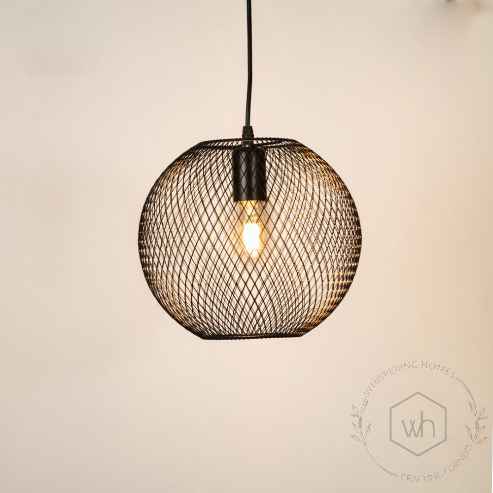 Bergen Globe Pendant LightLight On White Background