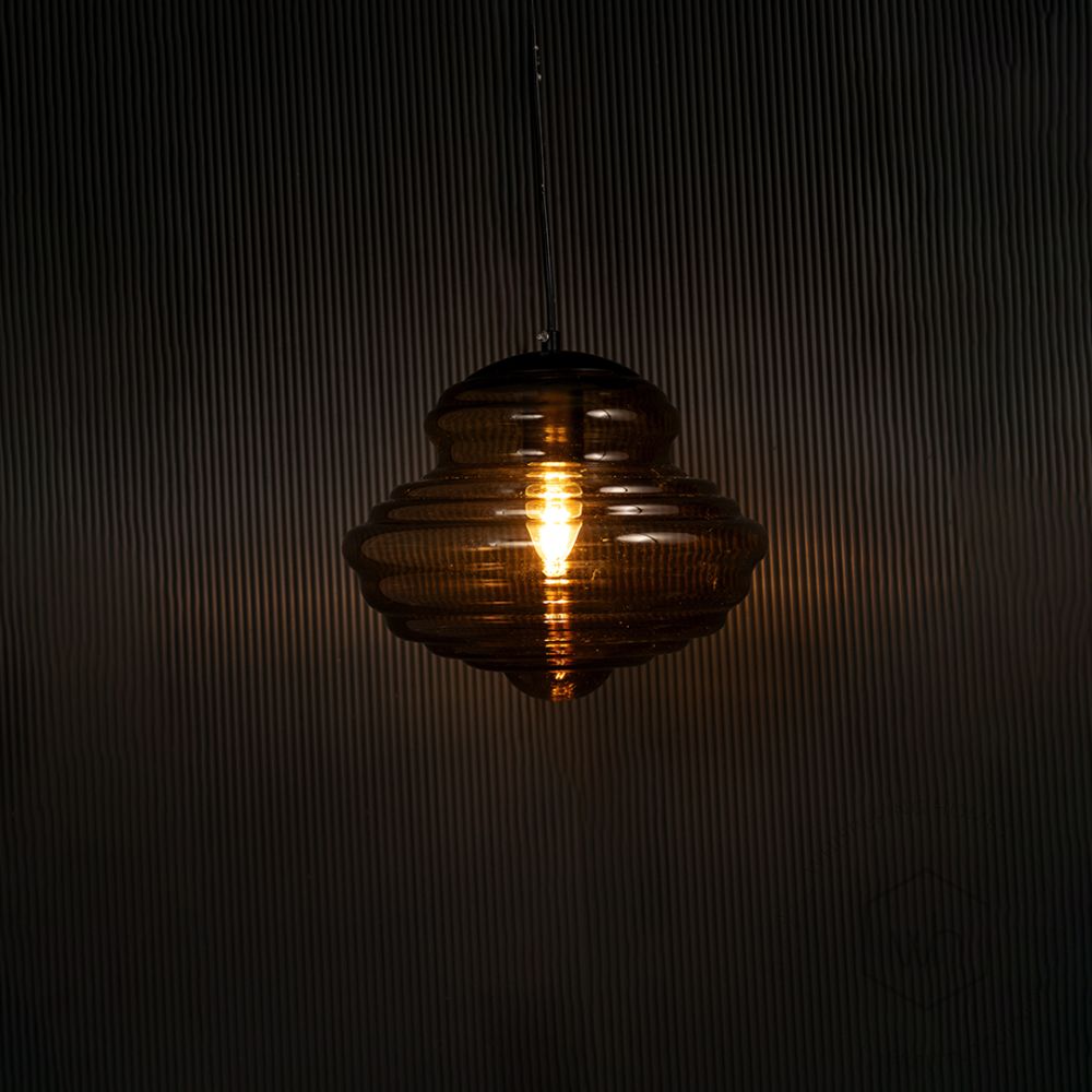 Villari Pendant Light - Small Light on black background