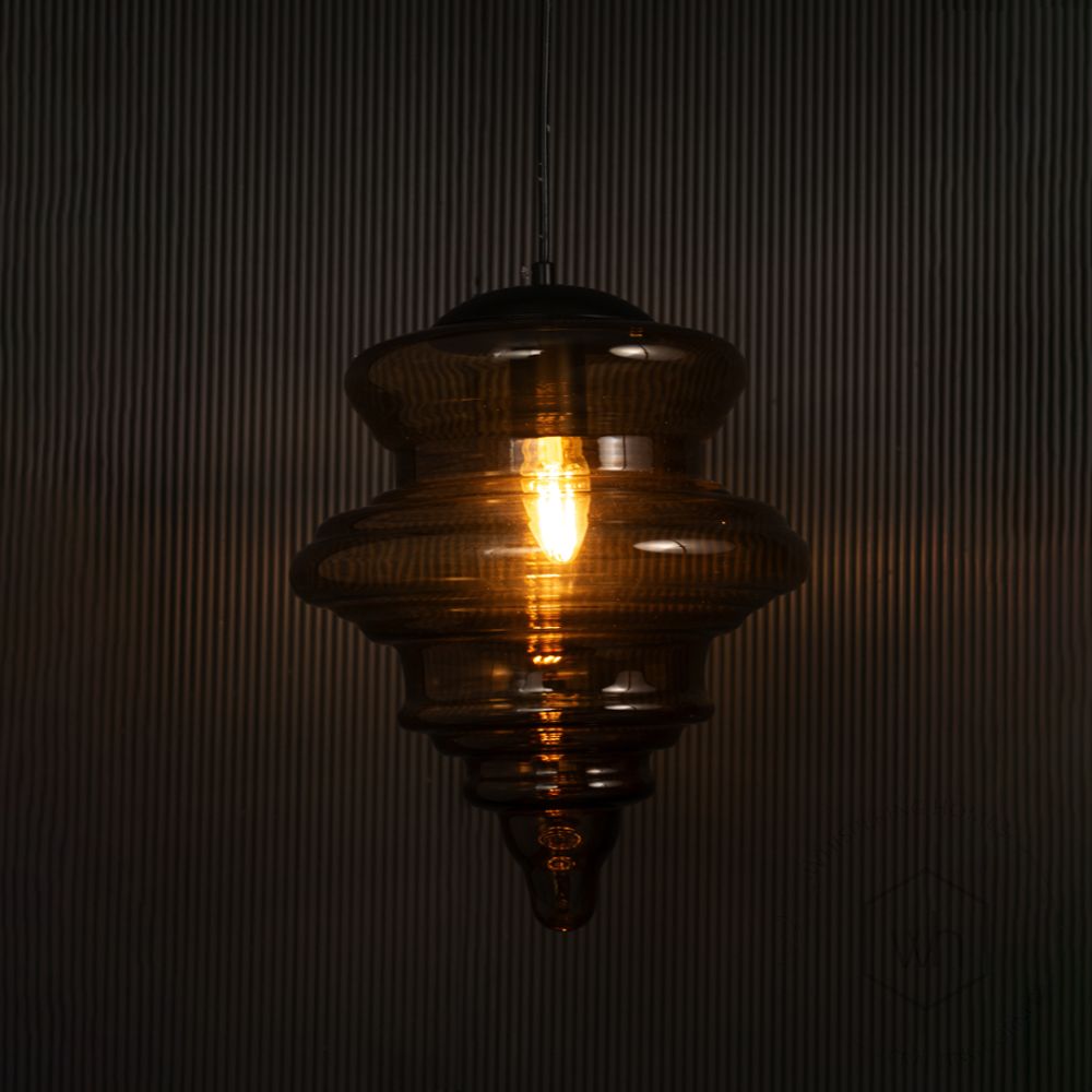 Villari Pendant Light - Large Light on black background