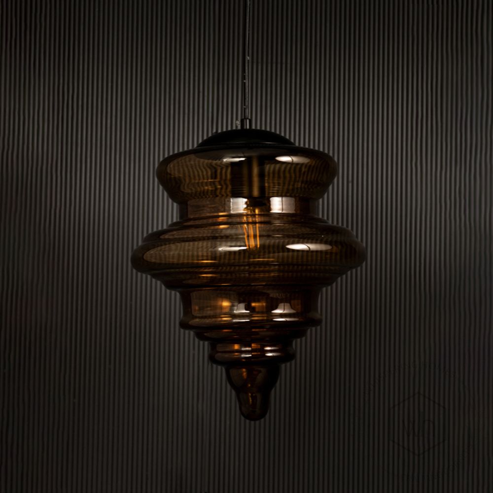 Villari Pendant Light - LargeLight Off Black Background