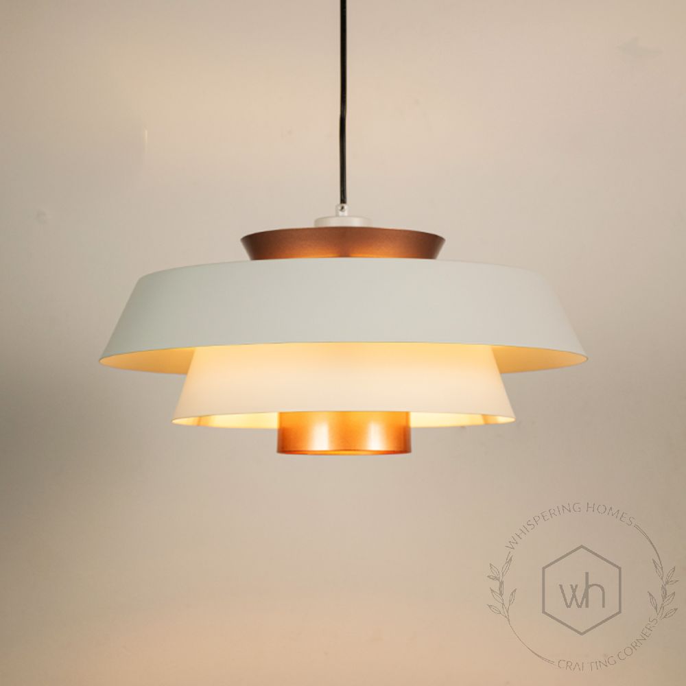 Fisherman Pendant Light - WhiteLight On White Background