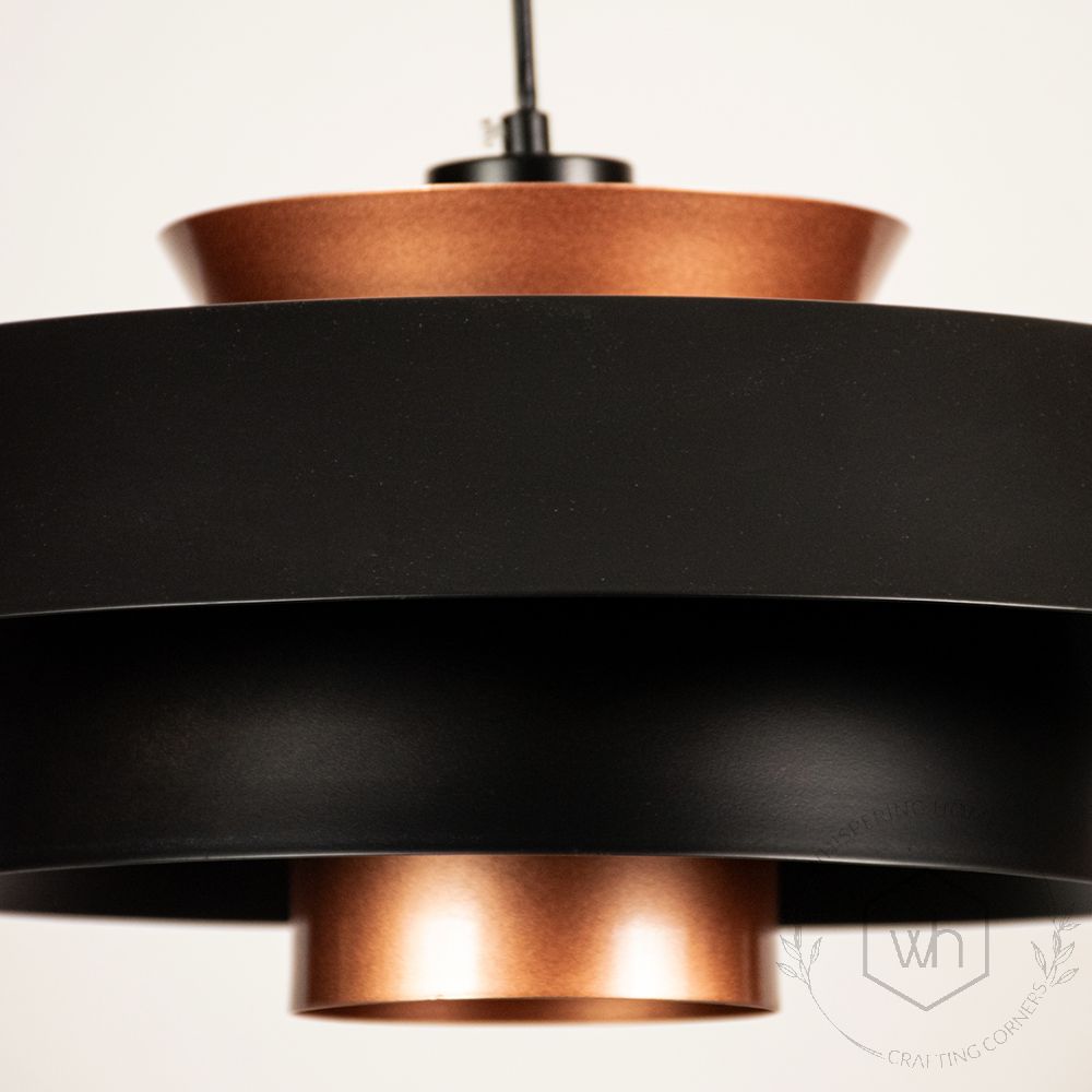 Fisherman Pendant Light - Black closeup