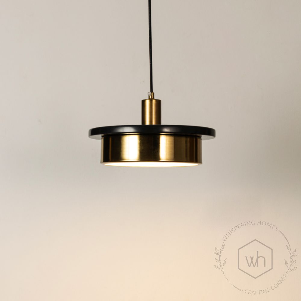 Origo Pendant Light - BlackLight On White Background