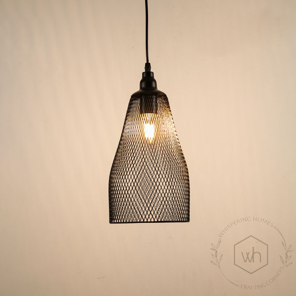 Pod Mesh Pendant LightLight On White Background