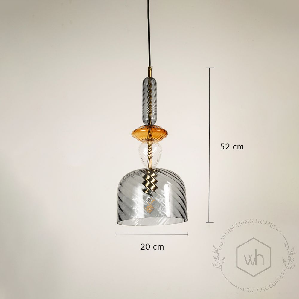 Graphite Candy Pendant Light - Grey Dimension