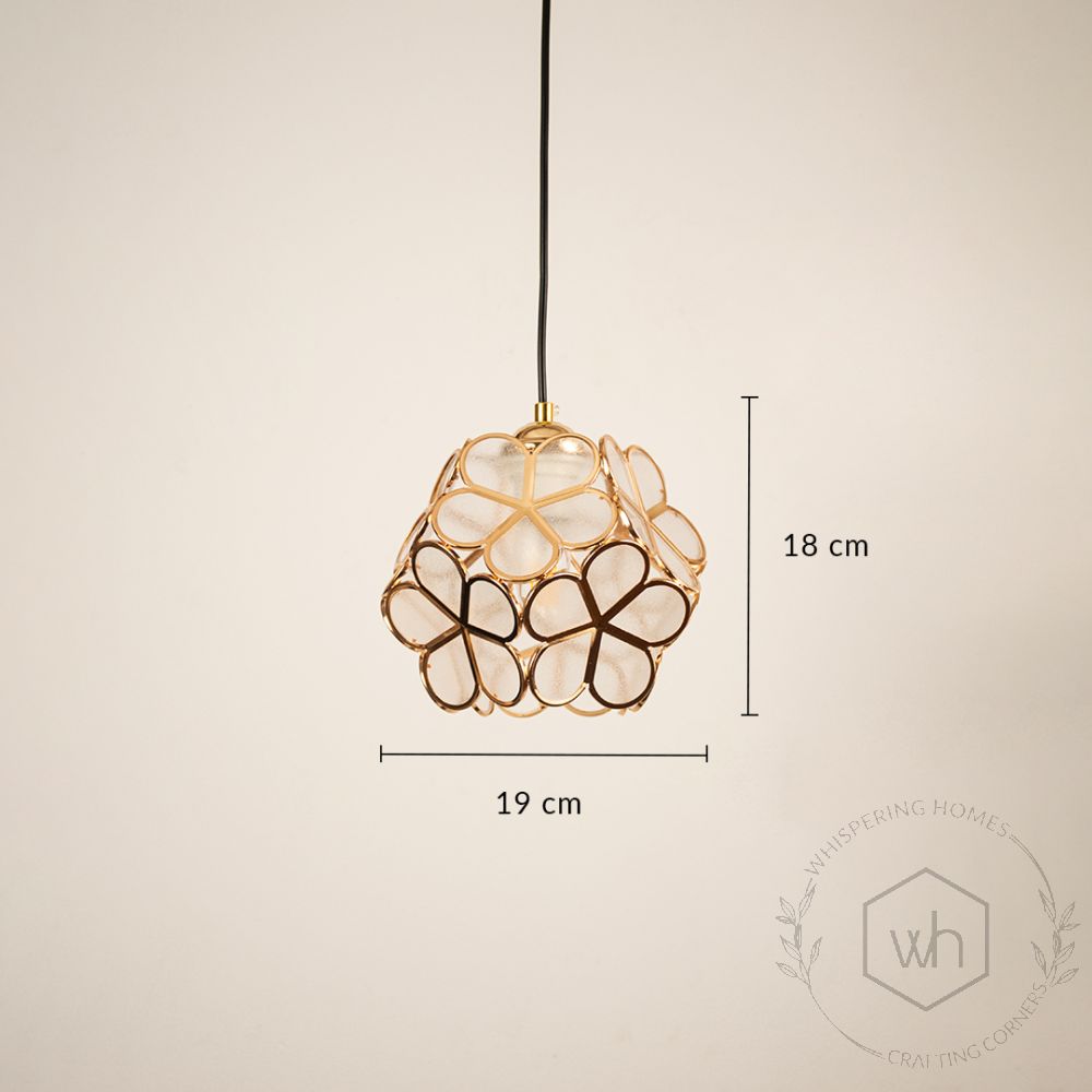 Amore Flower Pendant Light Dimension