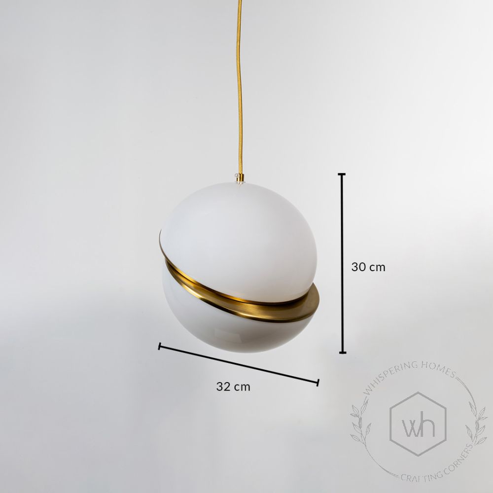 Gilded Ball Pendant Light Dimensions