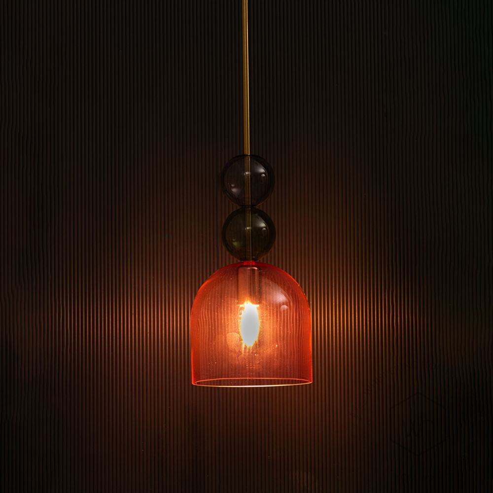 Kaleido Glass Pendant Lights - Small Light on black background