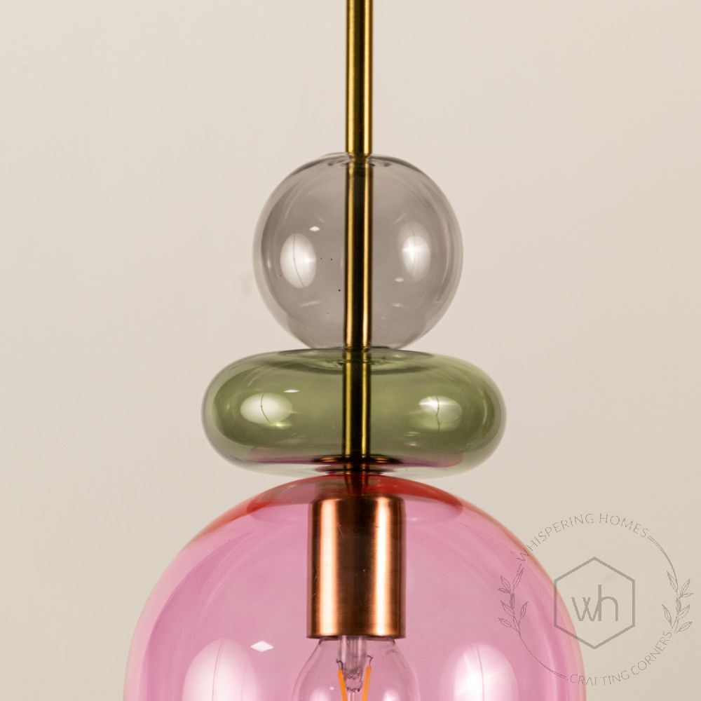 Kaleido Glass Pendant Lights - Medium closeup