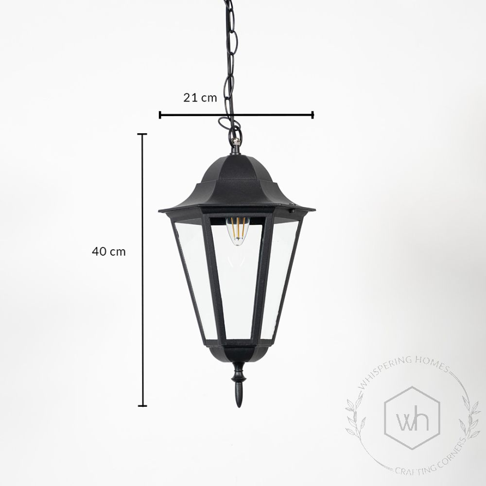 Paris Outdoor Hanging Light - large Dimensions